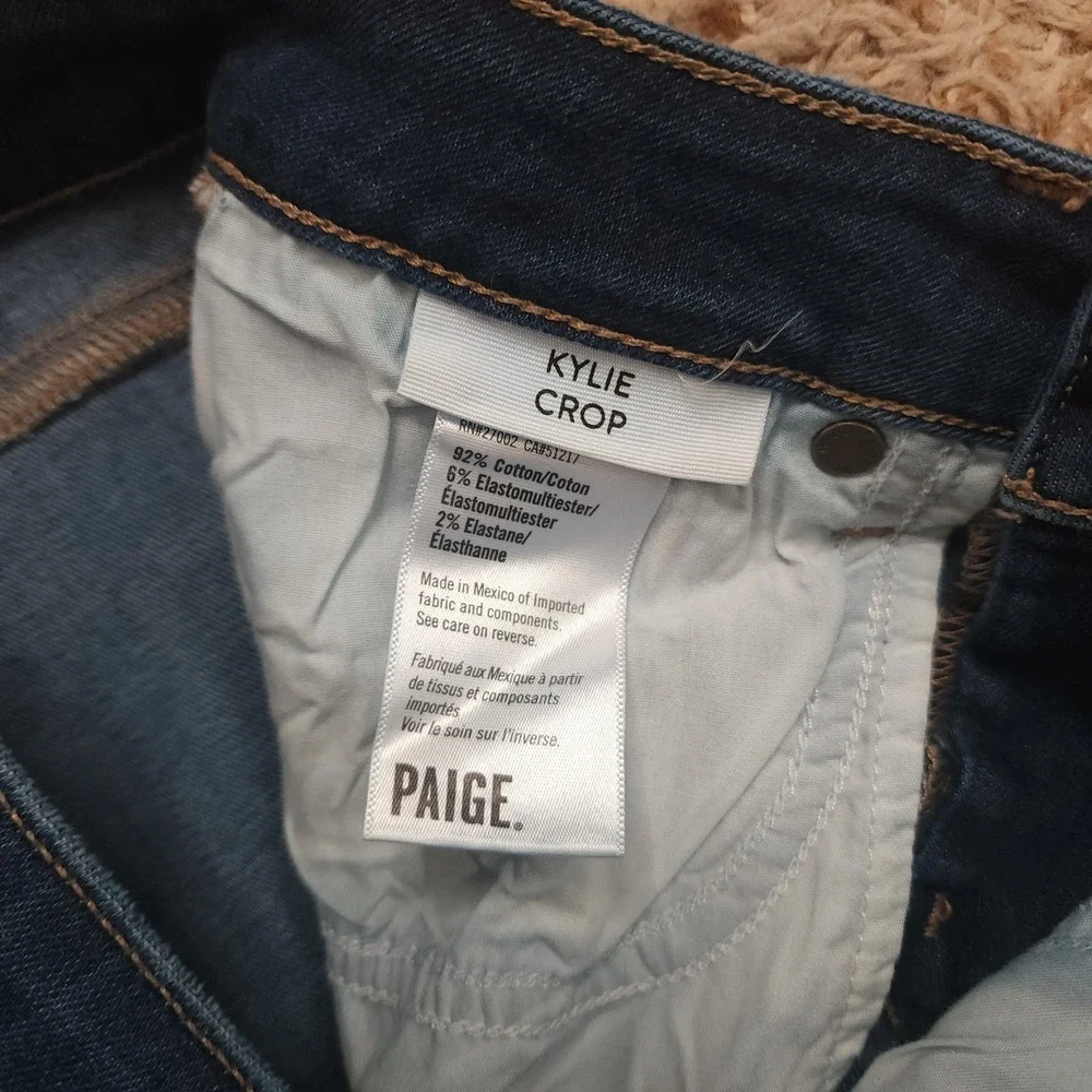 Paige Womens 26 Kylie‎ Crop Low-Rise Skinny Leg Blue Denim Jeans